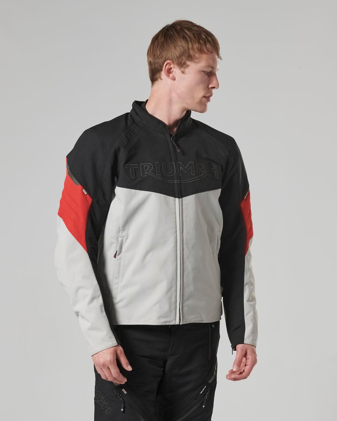 TRIPLE ROADSTER JACKET - BLACK / GREY / RED S image 13