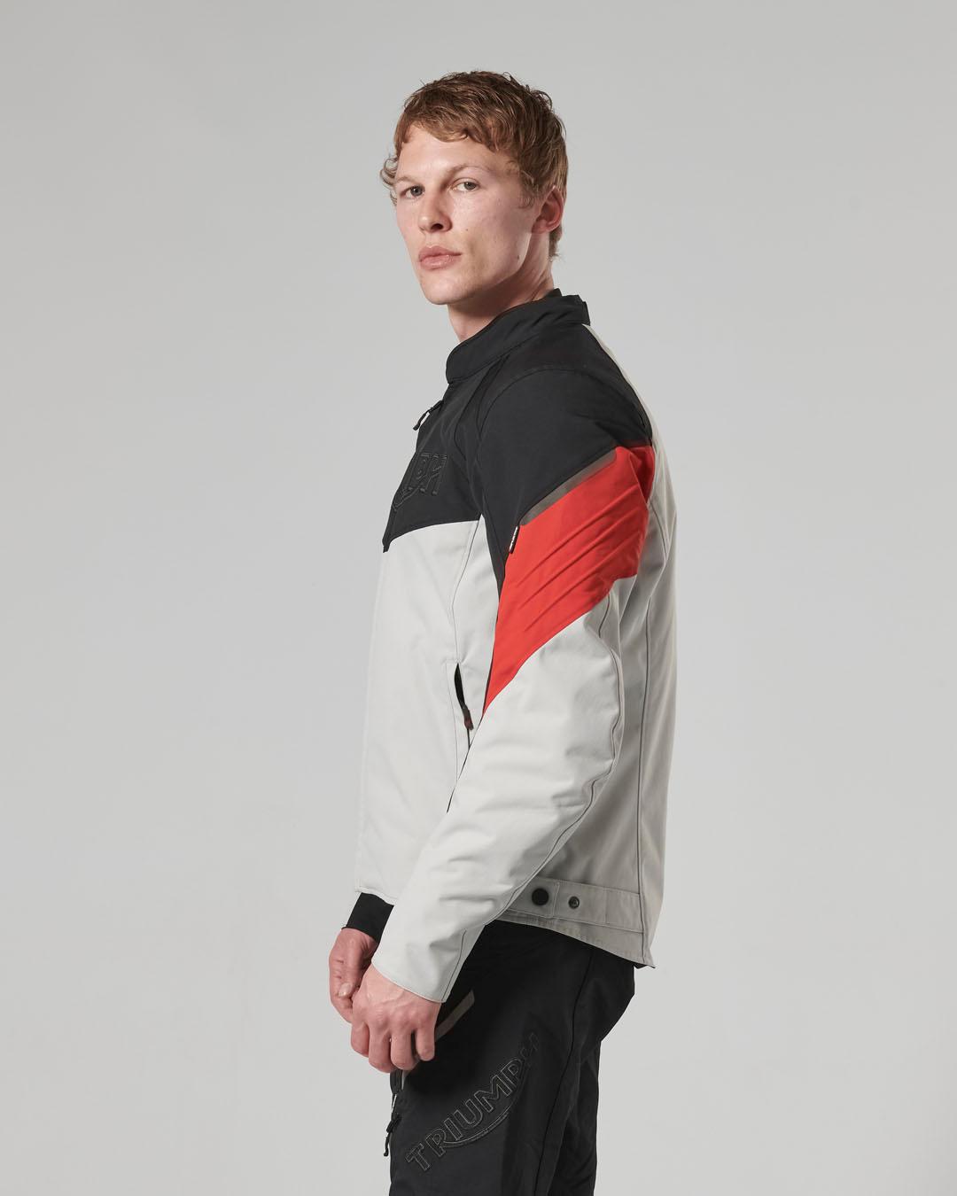 TRIPLE ROADSTER JACKET - BLACK / GREY / RED photo 18
