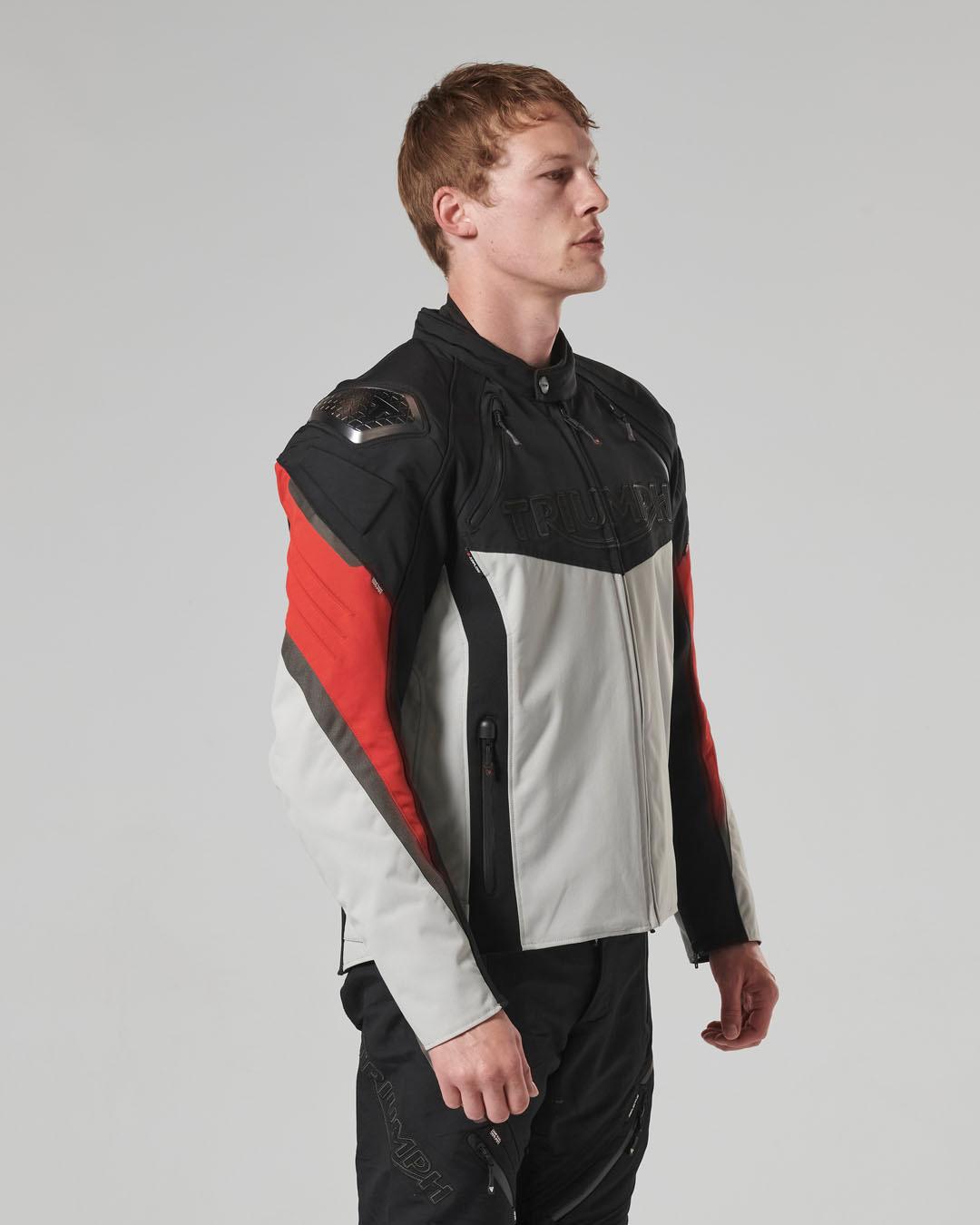 TRIPLE SPORTS TRITECH JACKET - BLACK / GREY / RED L image 12