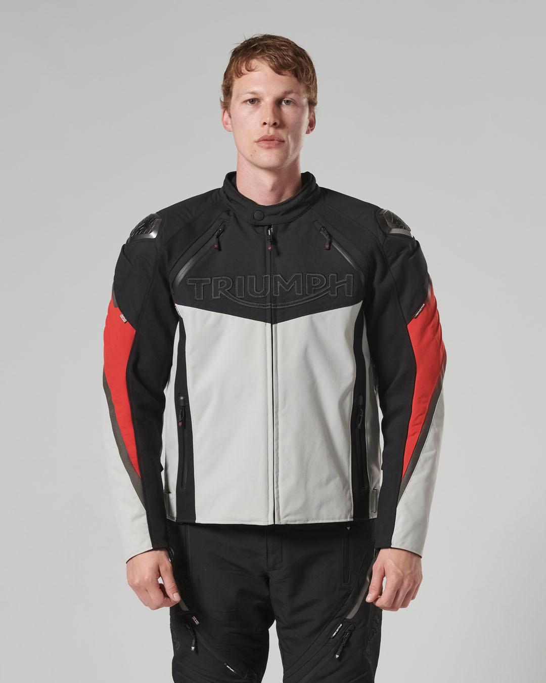 TRIPLE SPORTS TRITECH JACKET - BLACK / GREY / RED L image 17