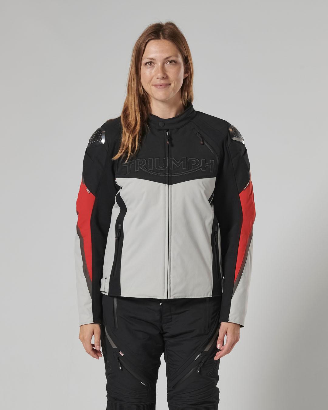 TRIPLE SPORTS TRITECH JACKET - BLACK / GREY / RED M image 9