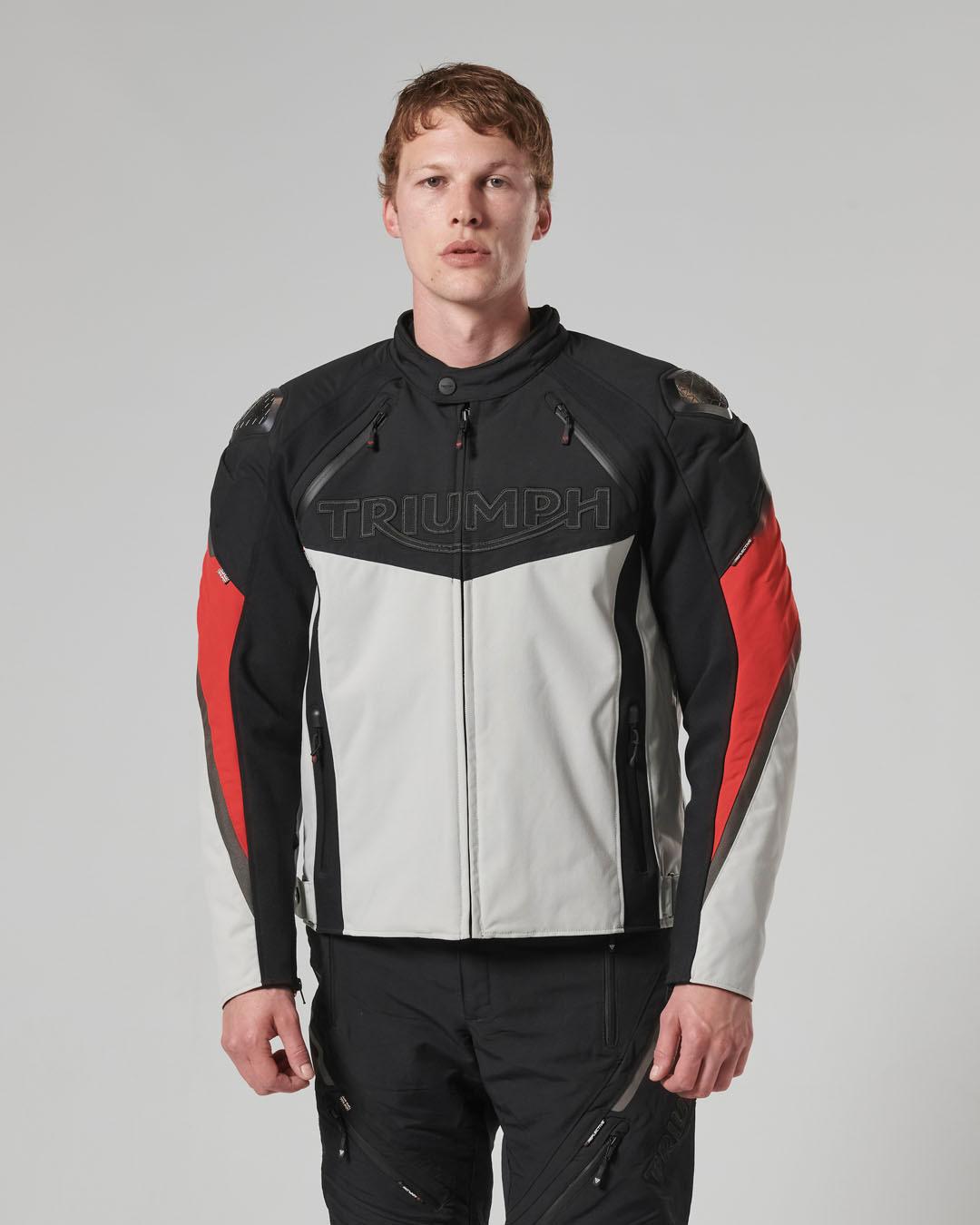 TRIPLE SPORTS TRITECH JACKET - BLACK / GREY / RED S image 7