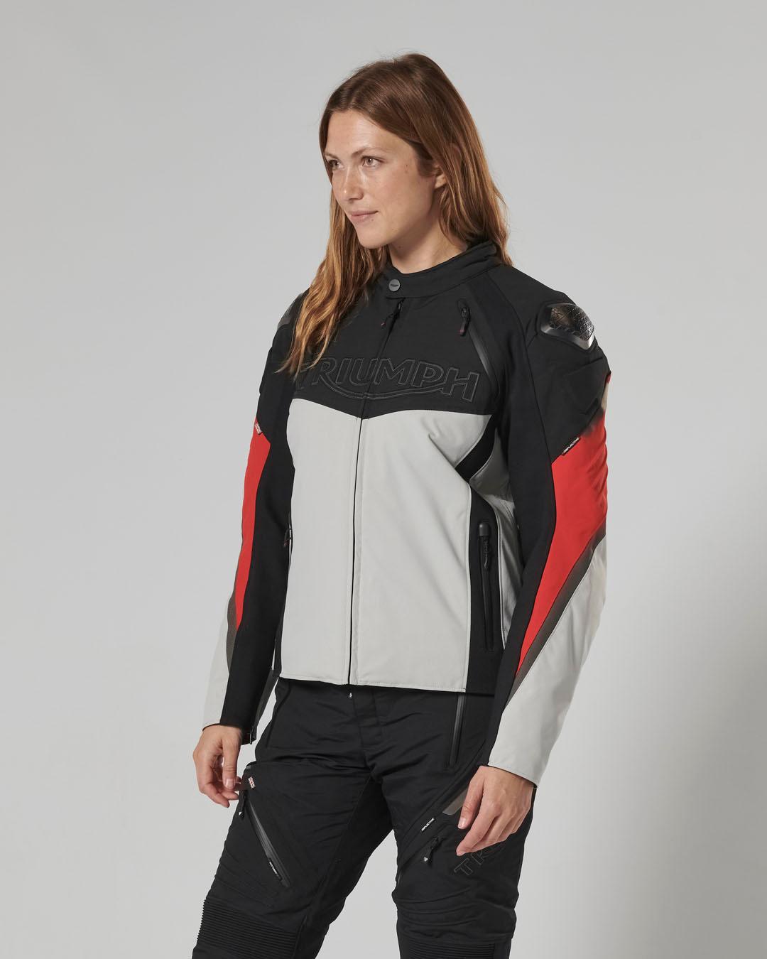 TRIPLE SPORTS TRITECH JACKET - BLACK / GREY / RED XXL image 16