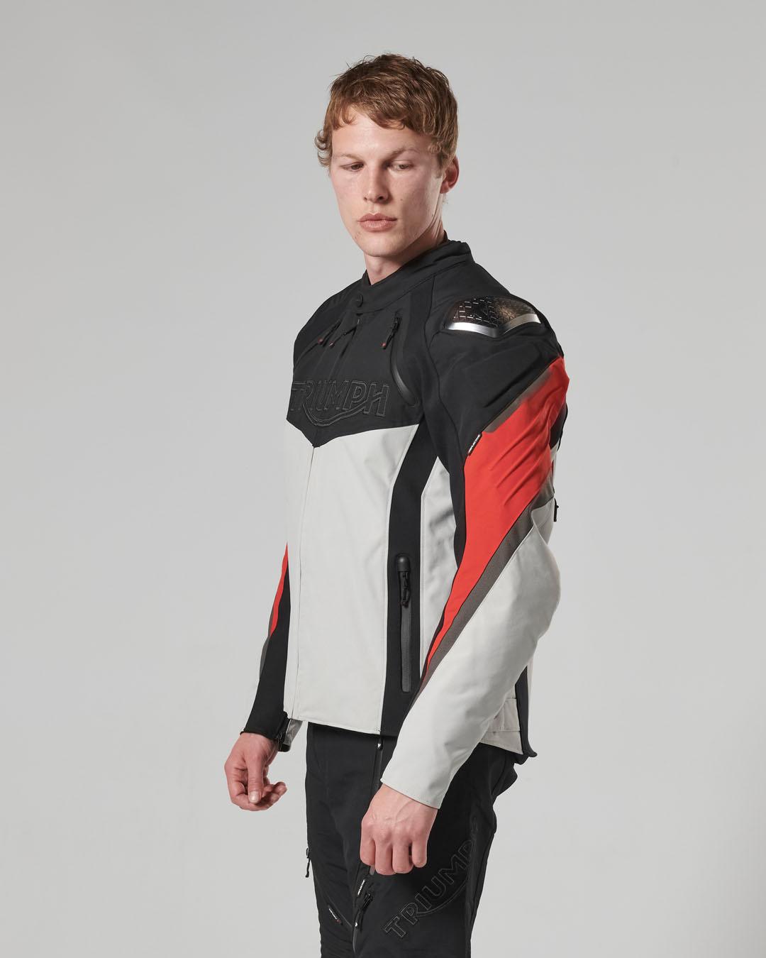 TRIPLE SPORTS TRITECH JACKET - BLACK / GREY / RED XXL image 11