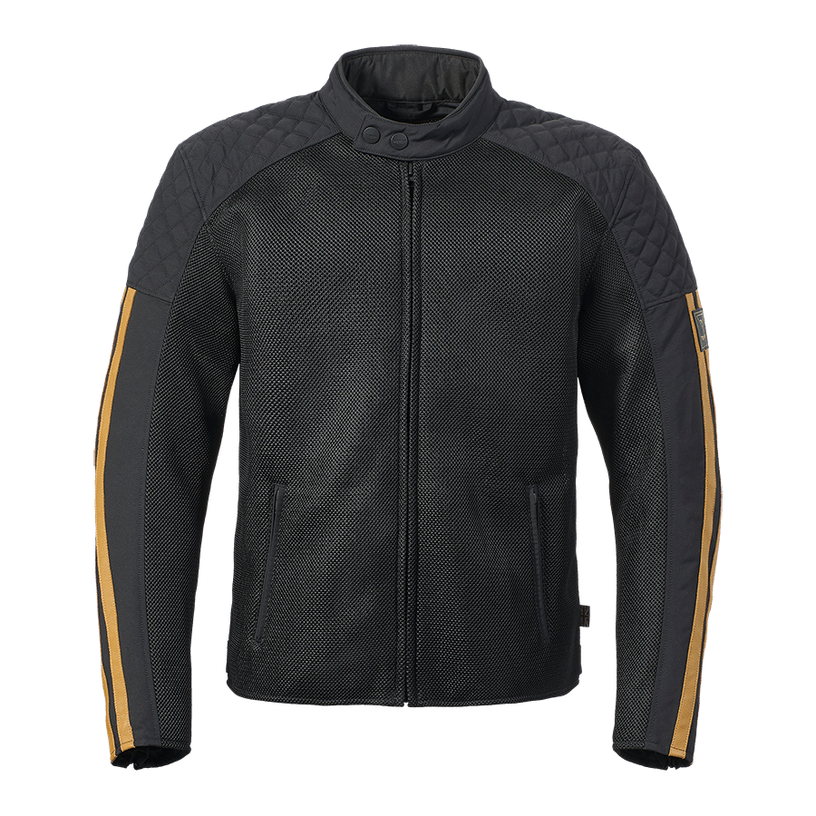 BRADDAN RETRO MESH JACKET BLACK / GOLD M image 25