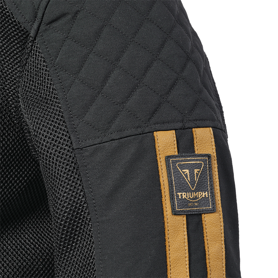 BRADDAN RETRO MESH JACKET BLACK / GOLD XXL image 10