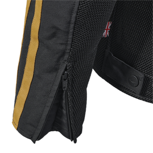 LADIES BRADDAN RETRO MESH JACKET BLACK / GOLD L image 9