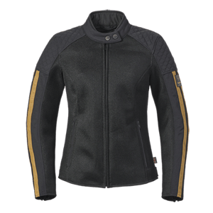LADIES BRADDAN RETRO MESH JACKET BLACK / GOLD M image 4