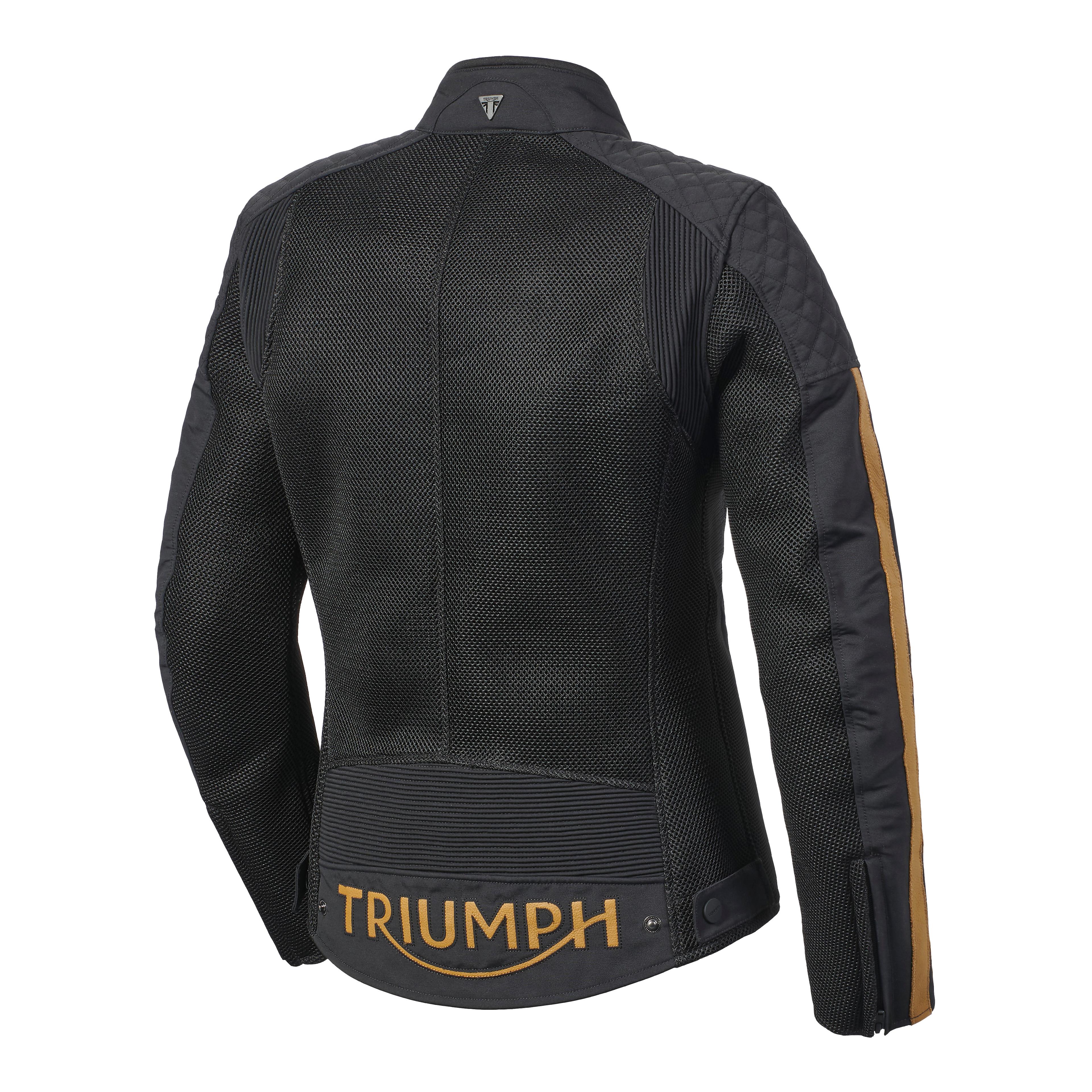LADIES BRADDAN RETRO MESH JACKET BLACK / GOLD S image 25