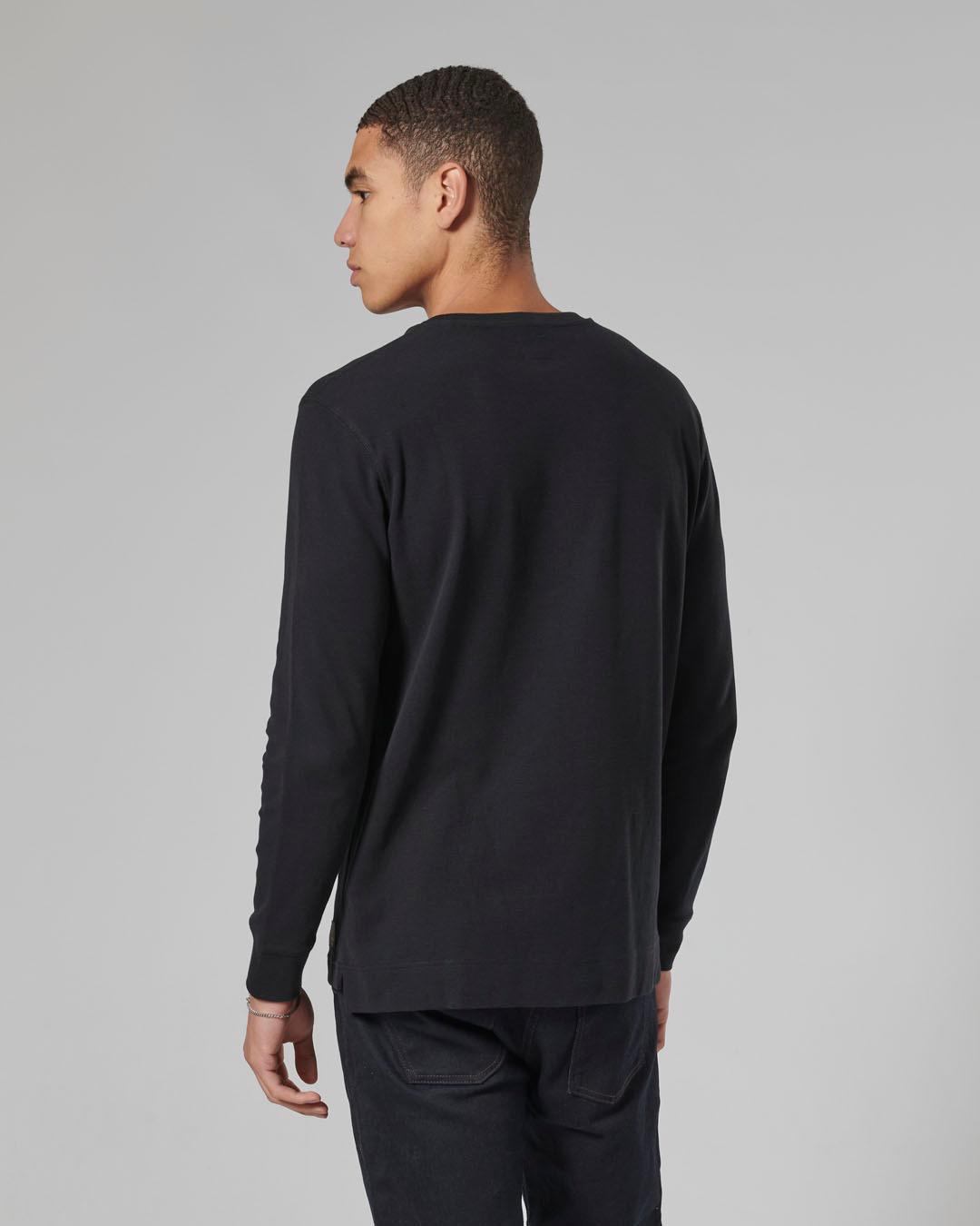 BETTMANN L/S WAFFLE BLACK T-SHIRT XL image 5