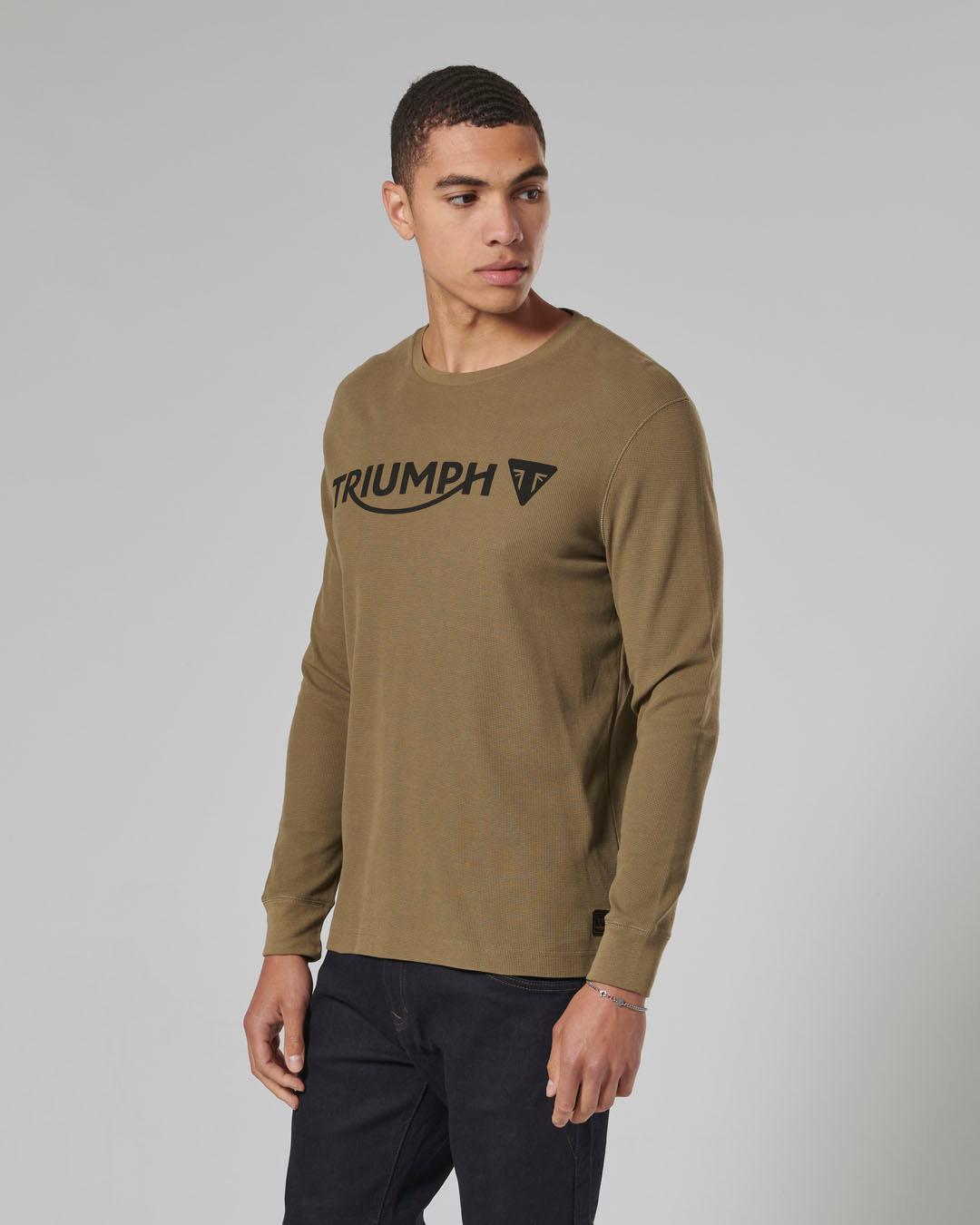 BETTMANN L/S WAFFLE KHAKI T-SHIRT XXL image 3