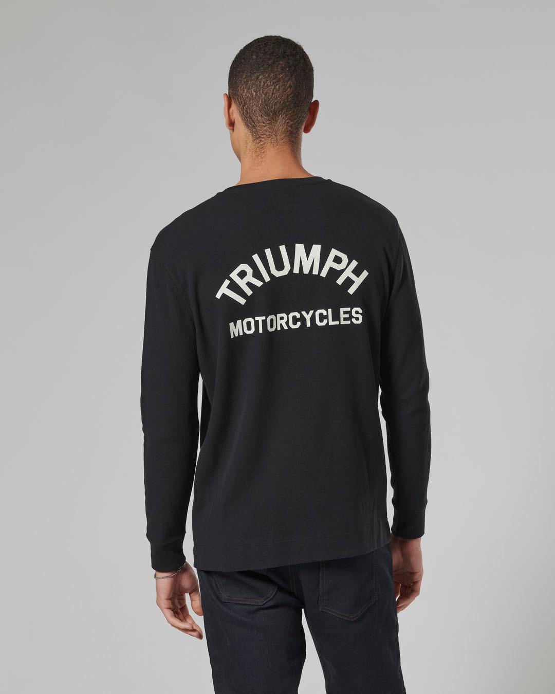 DEAN L/S WAFFLE BLACK T-SHIRT L image 3