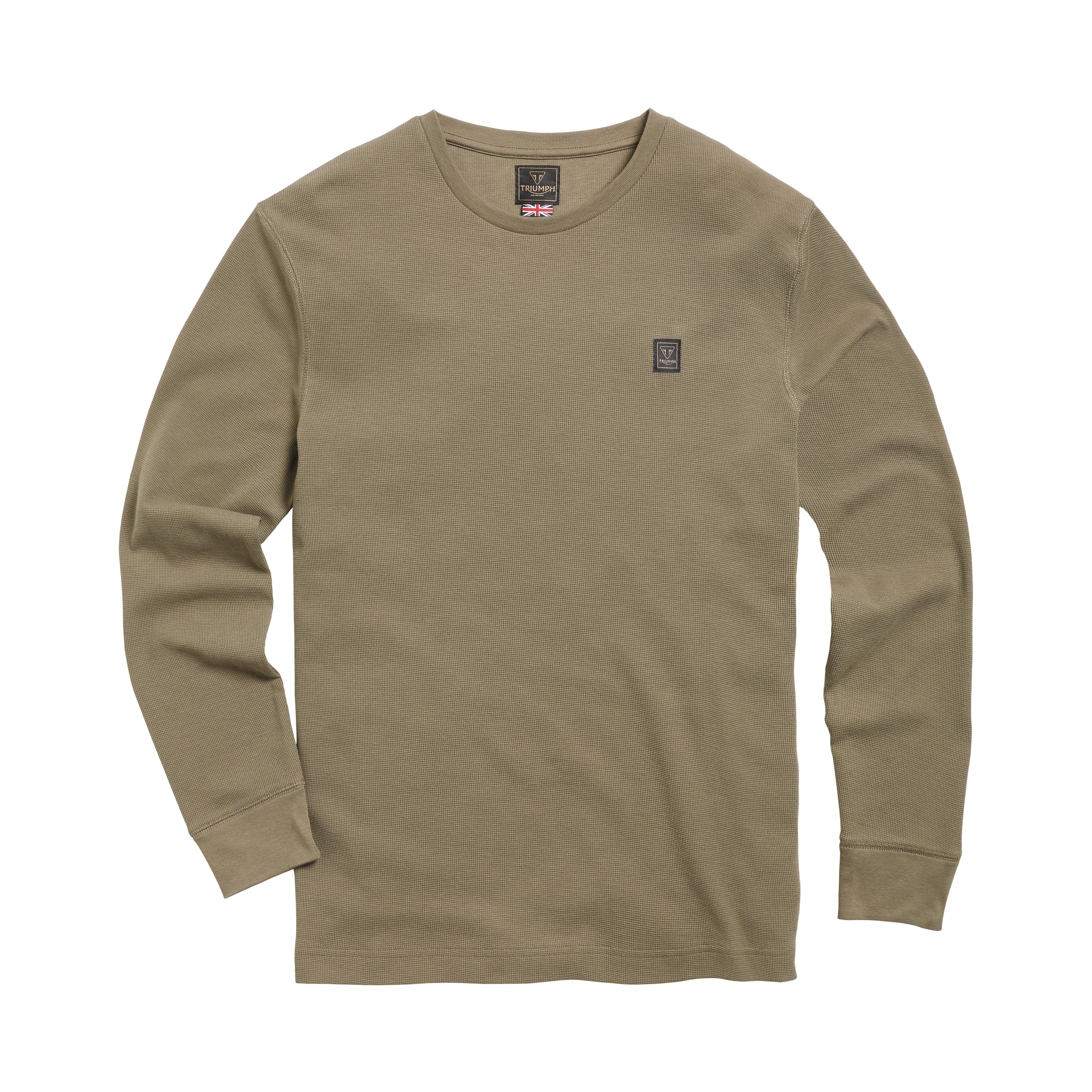 DEAN L/S WAFFLE KHAKI T-SHIRT XXL image 2