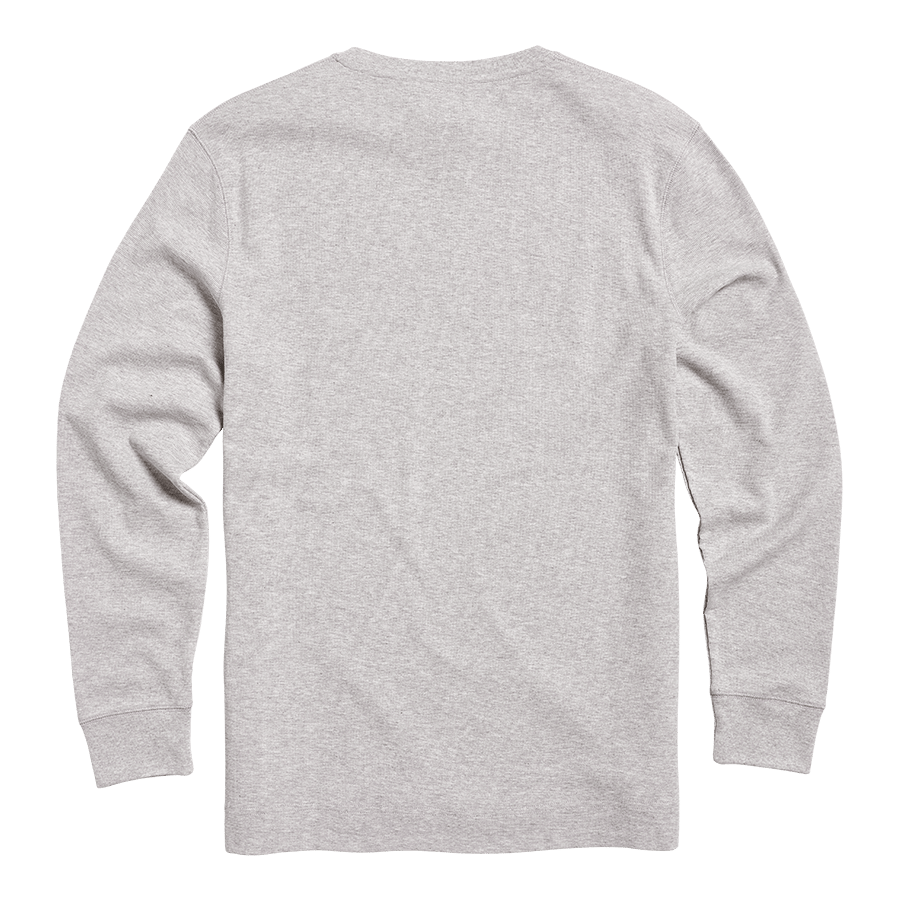 BETTMEN L/S WAFFLE T-SHIRT GREY MARL XL image 2