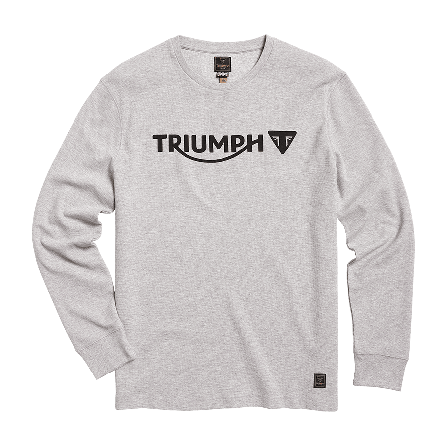 BETTMEN L/S WAFFLE T-SHIRT GREY MARL XL image 1