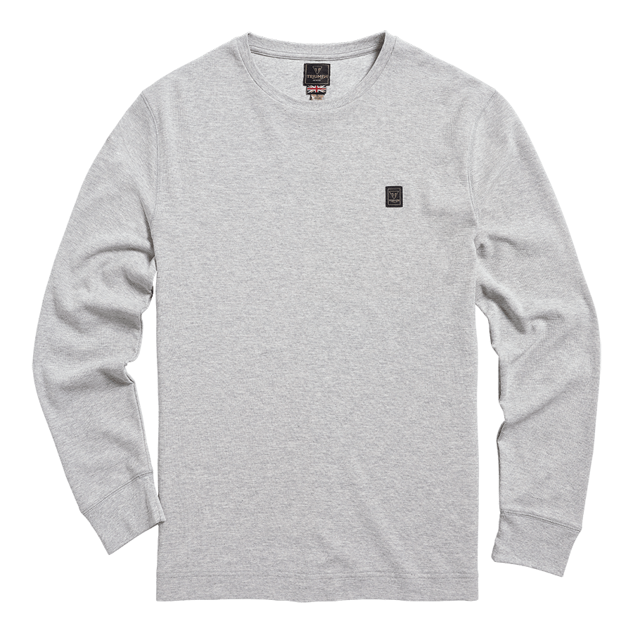 DEAN L/S WAFFLE T-SHIRT GREY MARL photo 1