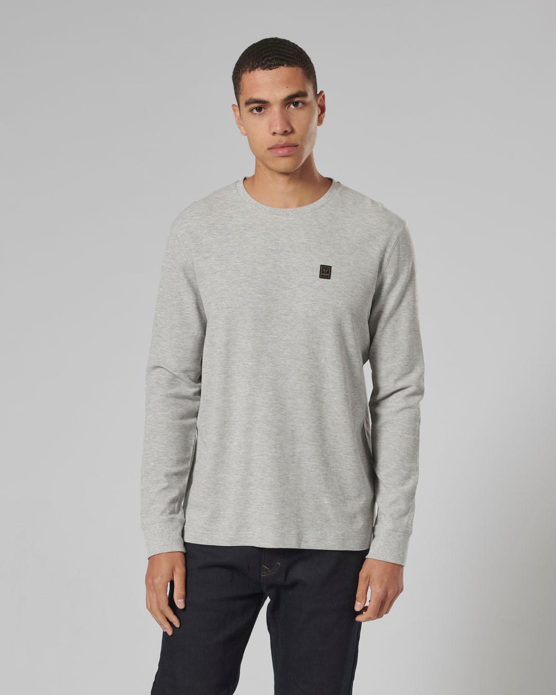 DEAN L/S WAFFLE T-SHIRT GREY MARL photo 8