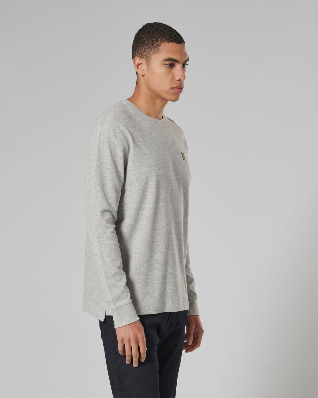 DEAN L/S WAFFLE T-SHIRT GREY MARL photo 4