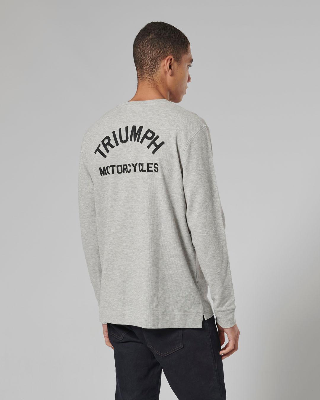 DEAN L/S WAFFLE T-SHIRT GREY MARL XXL image 6