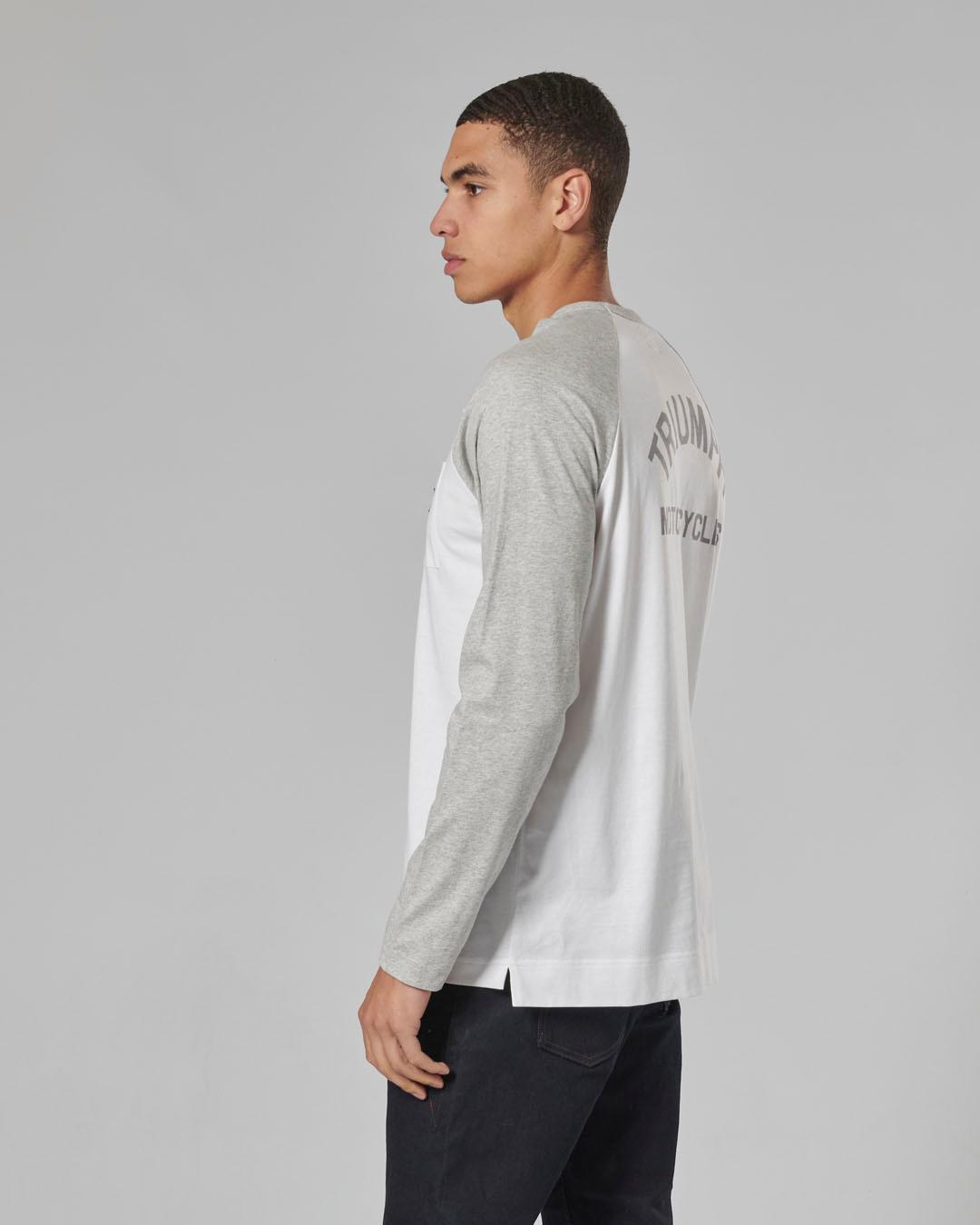 BLACKWELL T-SHIRT WHITE / GREY MARL XS image 2