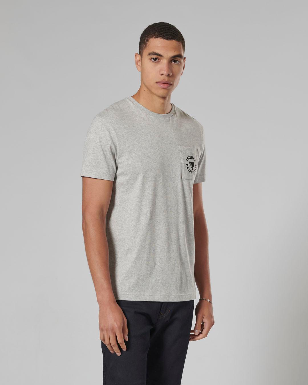 NEWLYN T-SHIRT GREY MARL L image 2