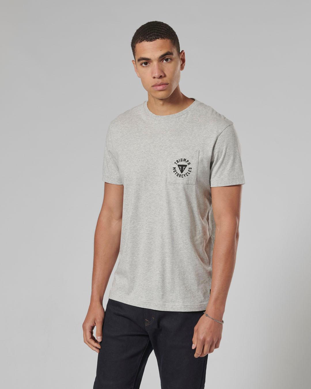 NEWLYN T-SHIRT GREY MARL XL image 1