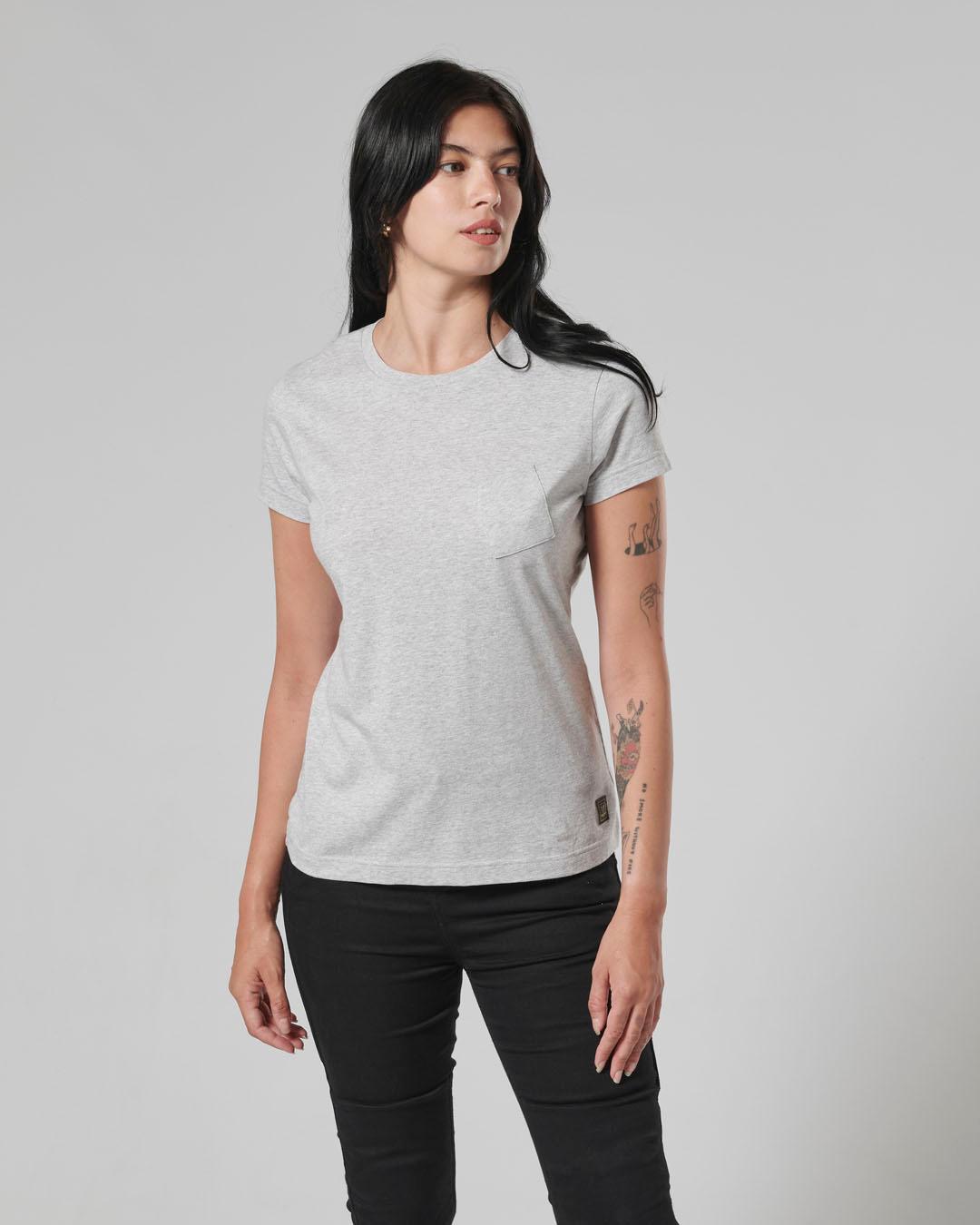 LADIES SYDNEY T-SHIRT GREY MARL L image 8