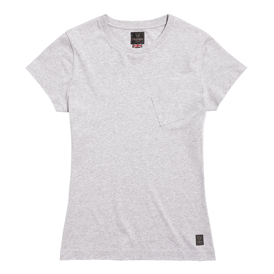 LADIES SYDNEY T-SHIRT GREY MARL S image 3