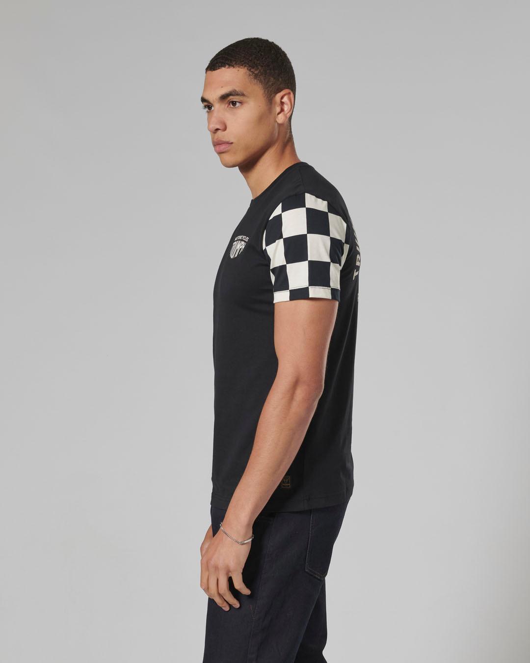 PRESTON T-SHIRT BLACK / BONE M image 8
