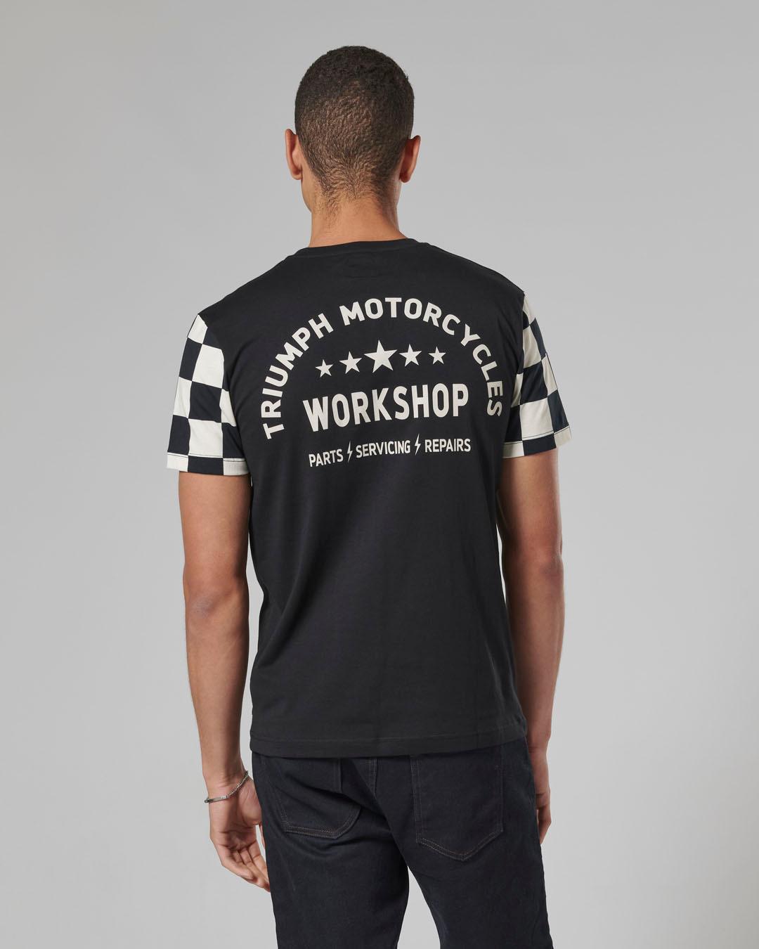 PRESTON T-SHIRT BLACK / BONE M image 4
