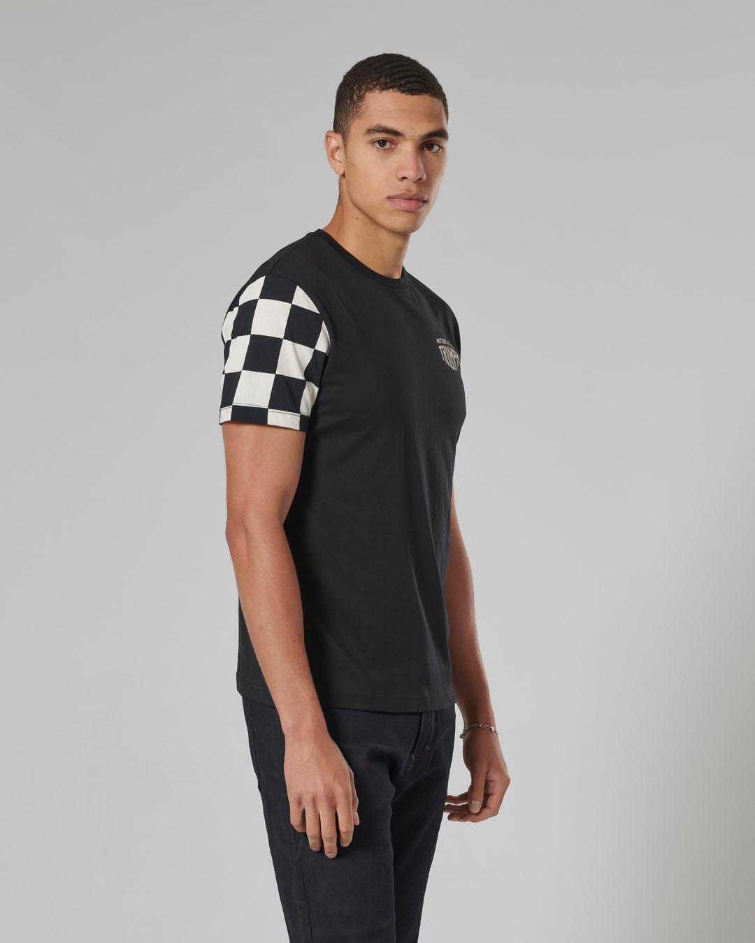 PRESTON T-SHIRT BLACK / BONE S image 6