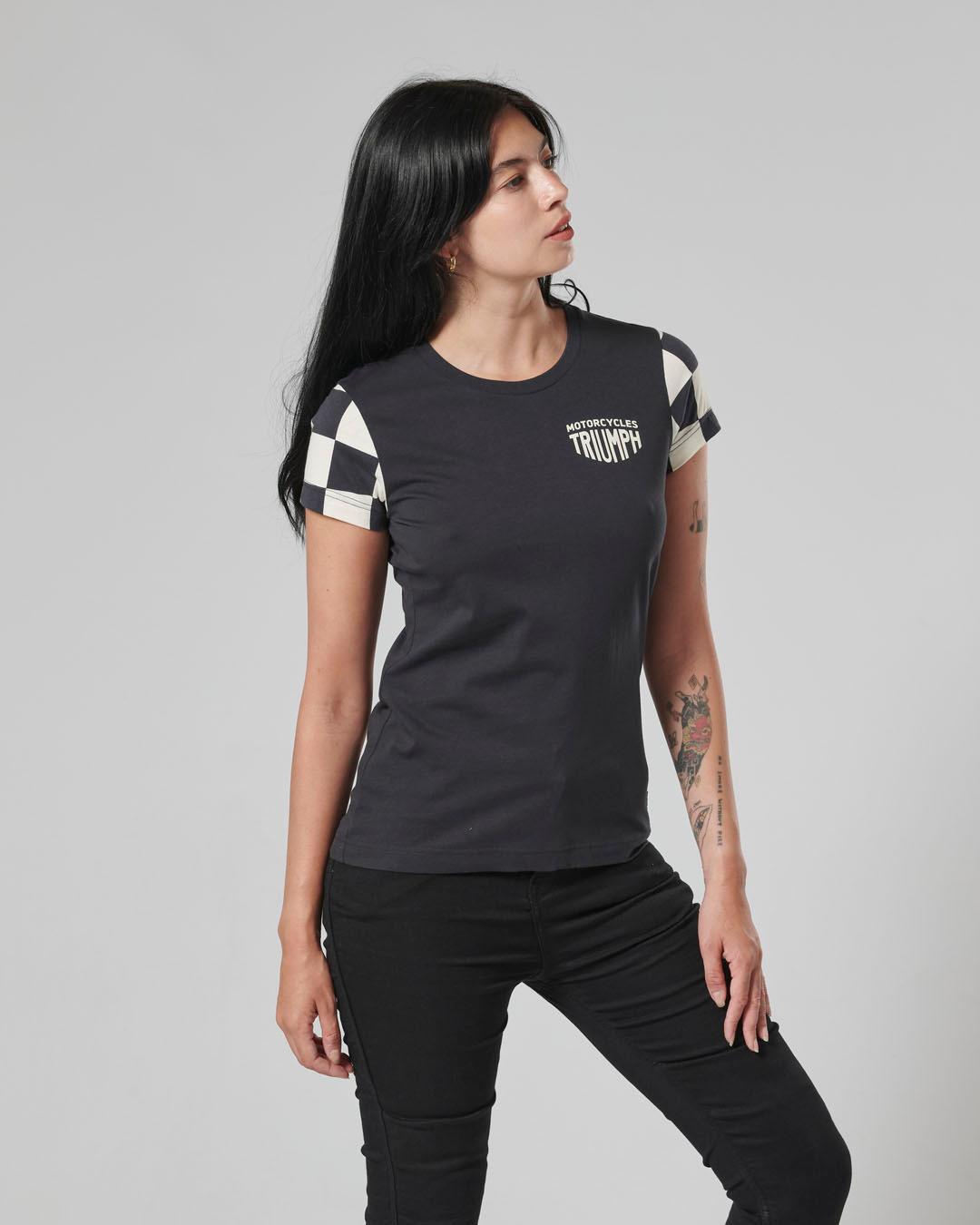 MARIE LADIES T-SHIRT BLACK / BONE L image 8