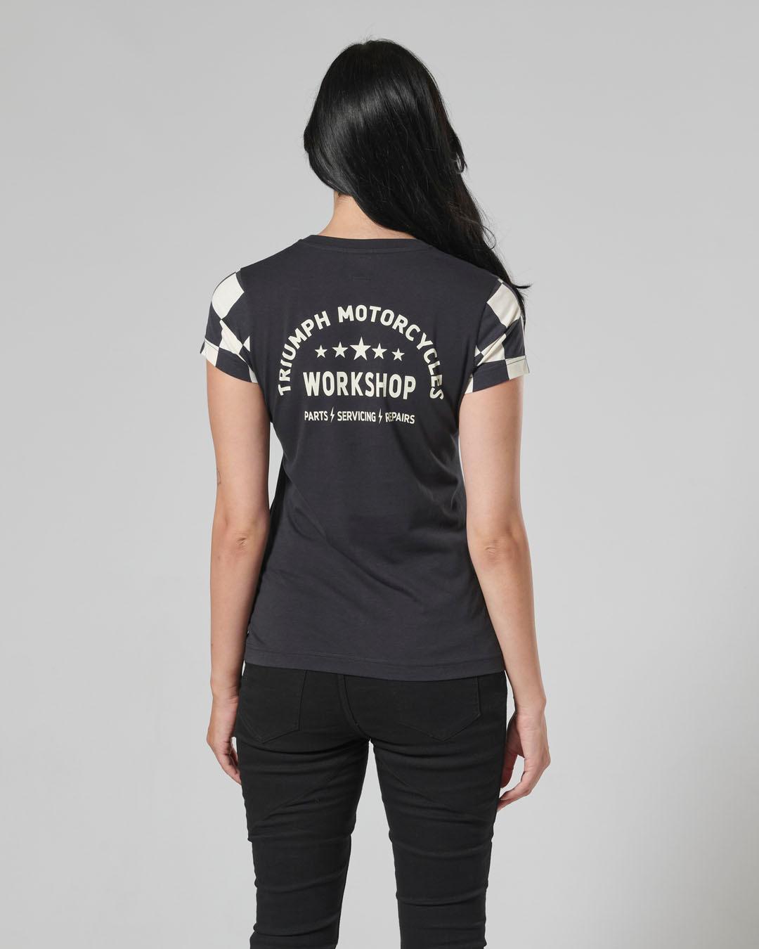 MARIE LADIES T-SHIRT BLACK / BONE XS image 6