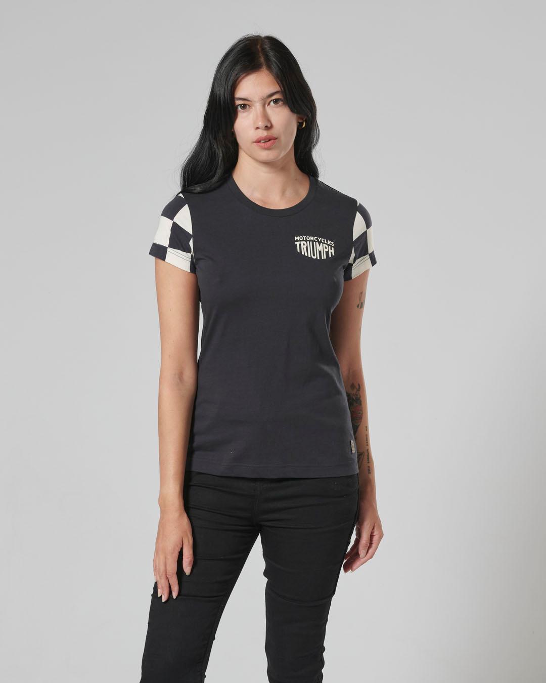 MARIE LADIES T-SHIRT BLACK / BONE XS image 4