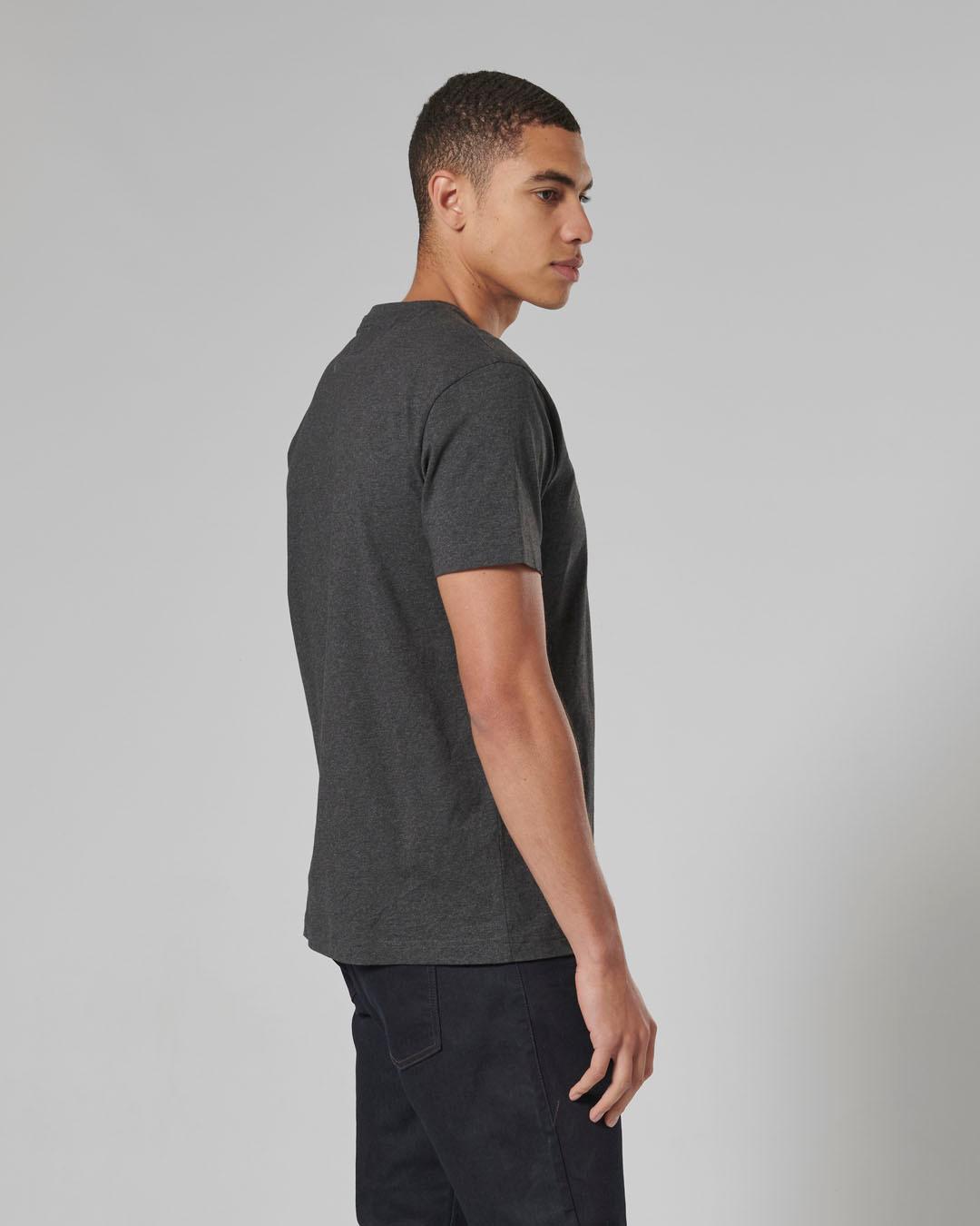 BAMBURGH T-SHIRT BLACK MARL XL image 8