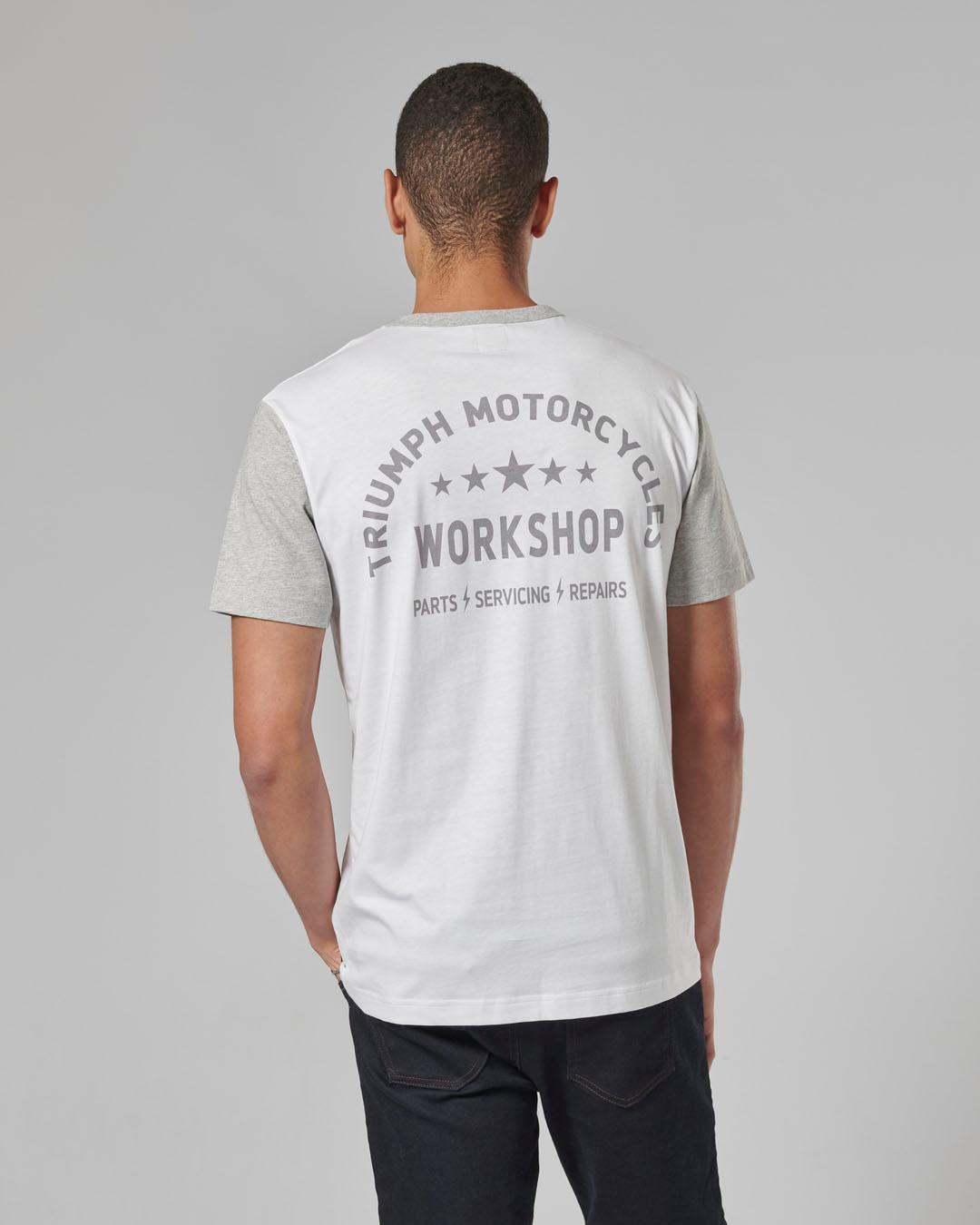 FENLAND T-SHIRT WHITE / GREY MARL L image 6
