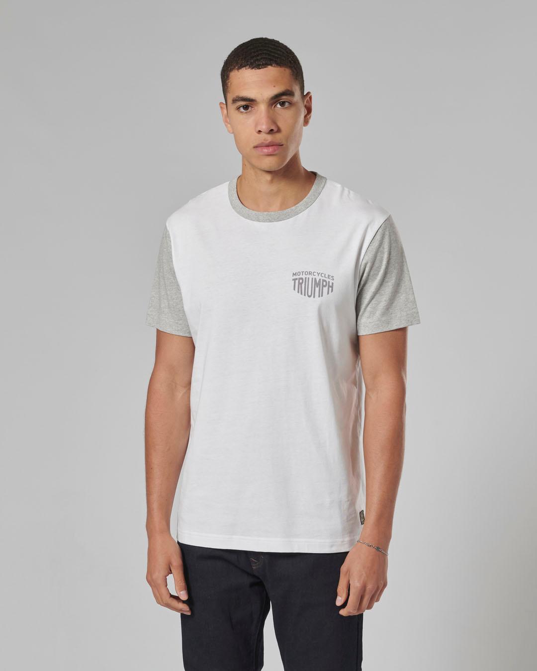 FENLAND T-SHIRT WHITE / GREY MARL S image 8