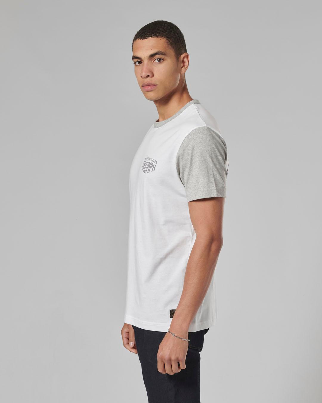 FENLAND T-SHIRT WHITE / GREY MARL XL image 5