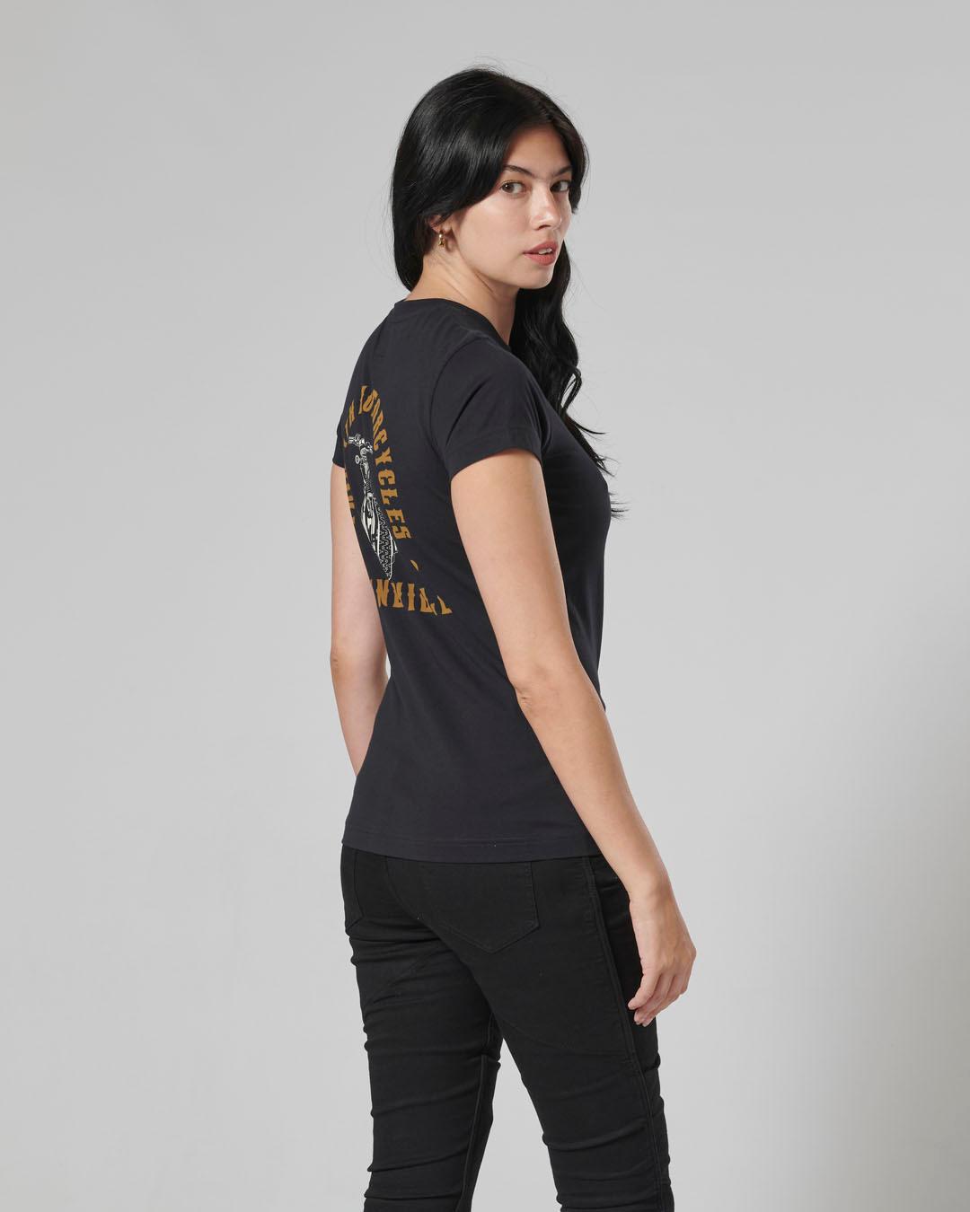 Bonneville Ladies T120 Tee Black photo 7