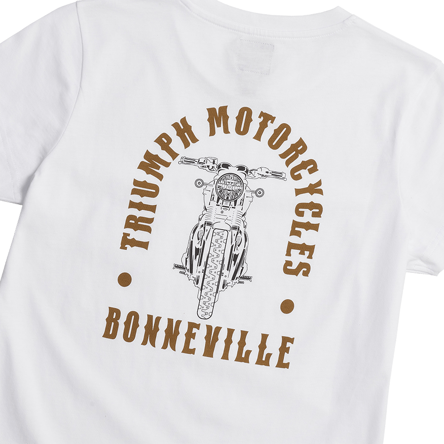 LADIES BONNEVILLE T120 T-SHIRT WHITE M image 3