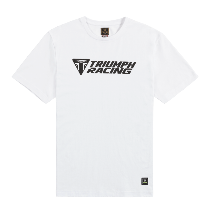 RACING TEE WHITE / BLACK L image 6