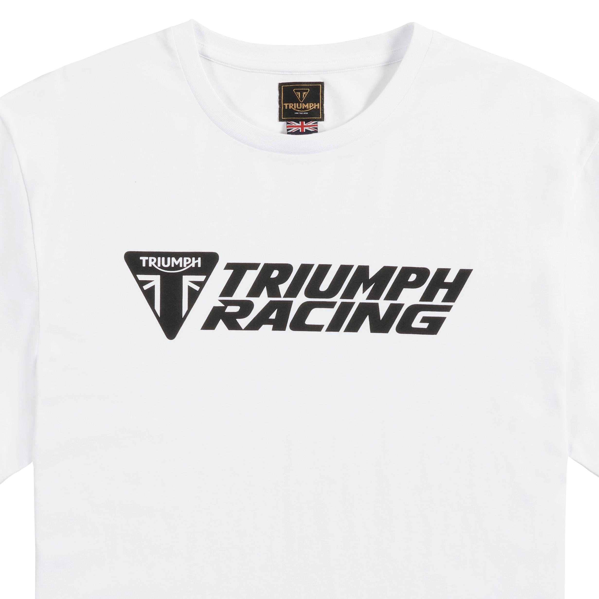 RACING TEE WHITE / BLACK M image 5
