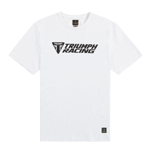 RACING TEE WHITE / BLACK S image 6