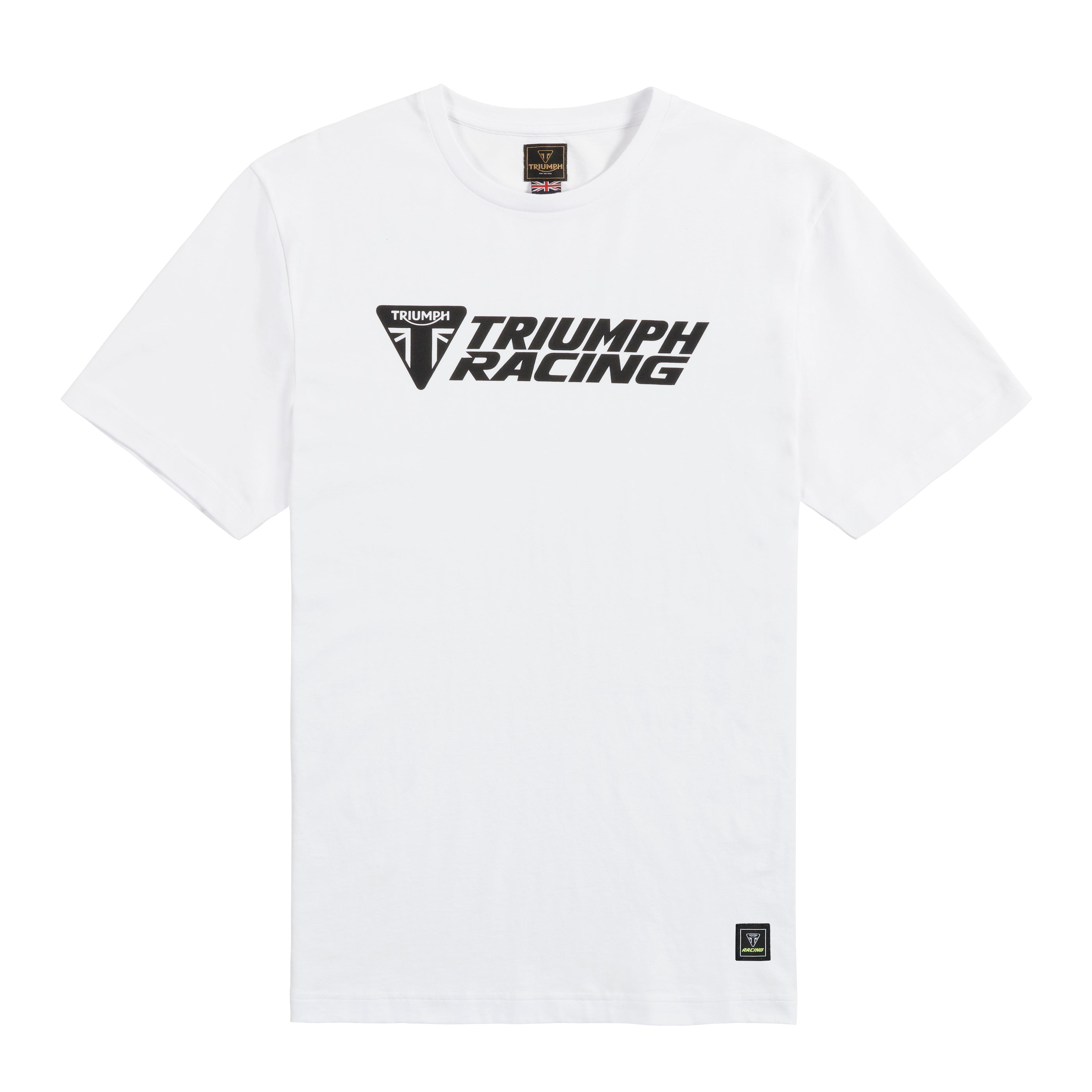RACING TEE WHITE / BLACK S image 12