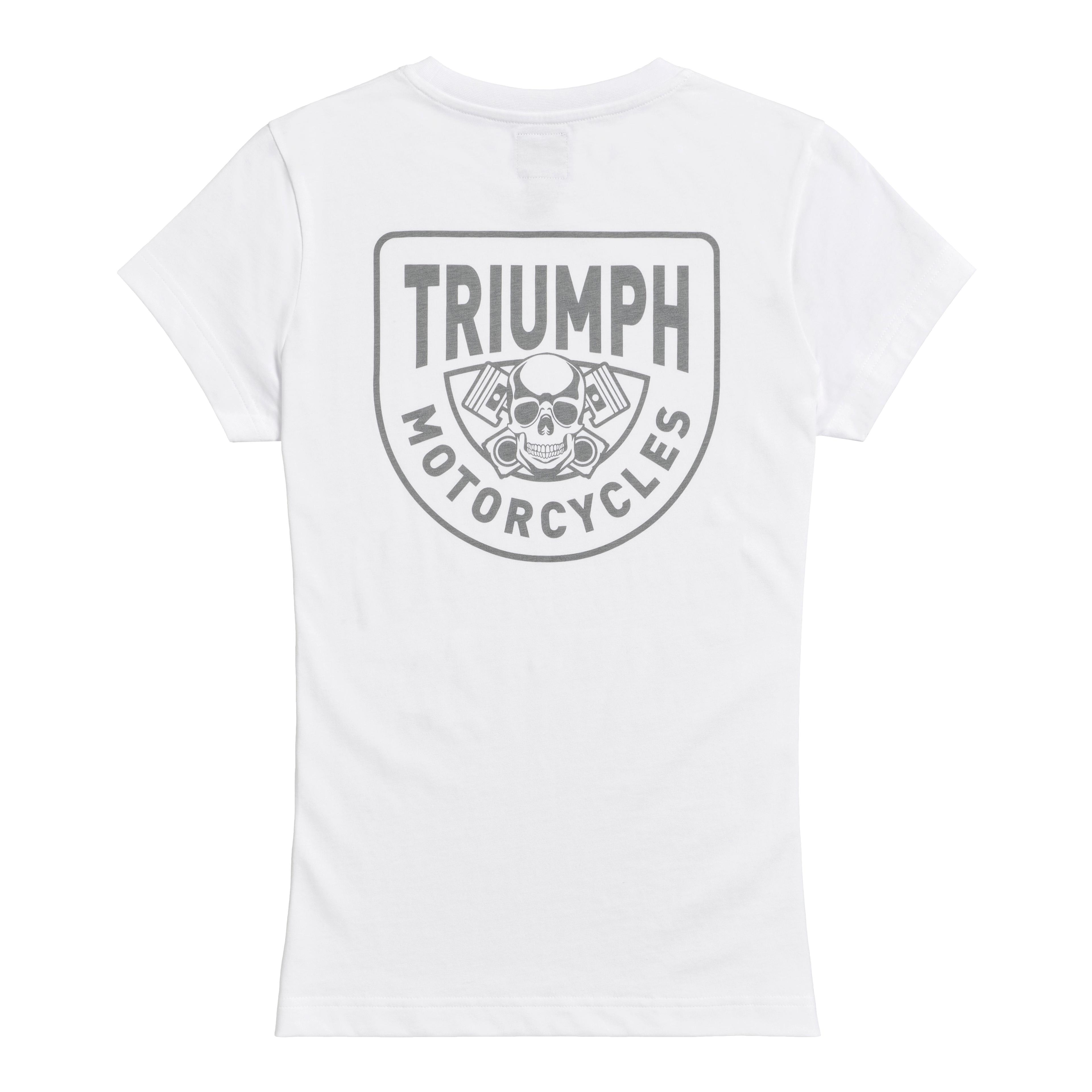 LADIES PISTON RICH T-SHIRT WHITE XS image 4