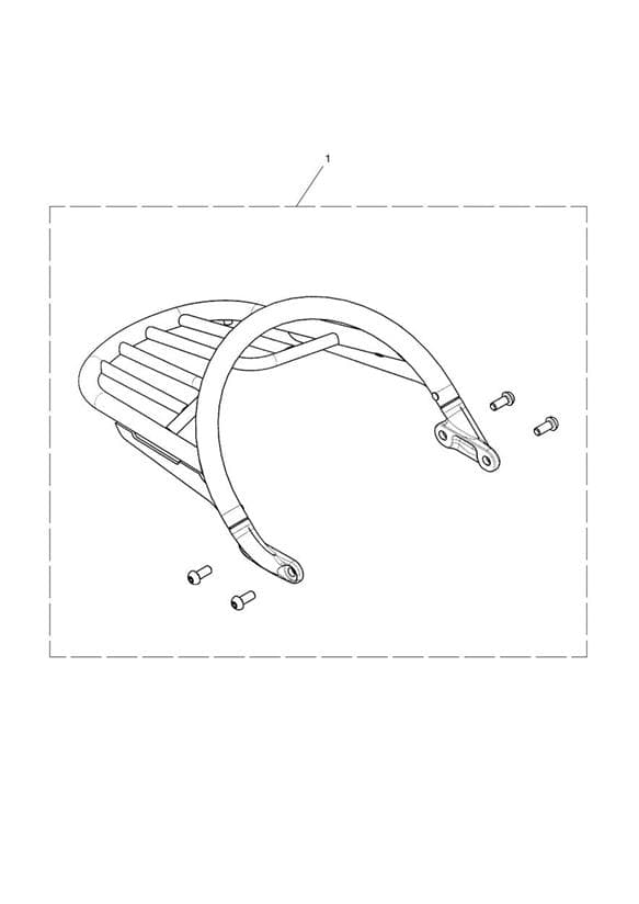 Grab Rail & Rack Kit, Chrome
