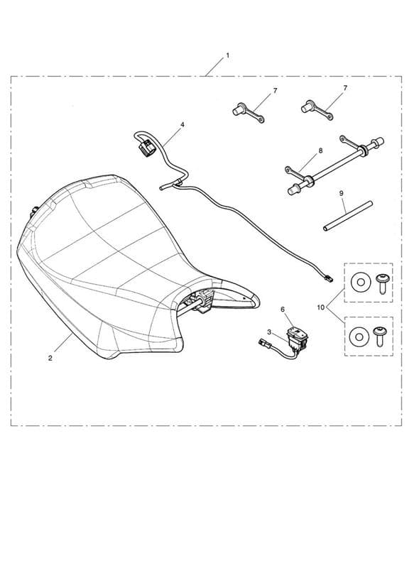 Rider Seat, Heated Kit