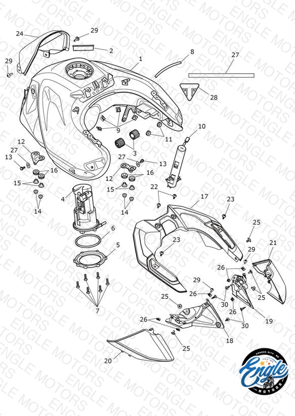 Fuel Tank, Fuel Pump & Fittings