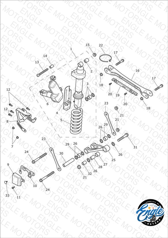 Rear Suspension Unit & Linkage