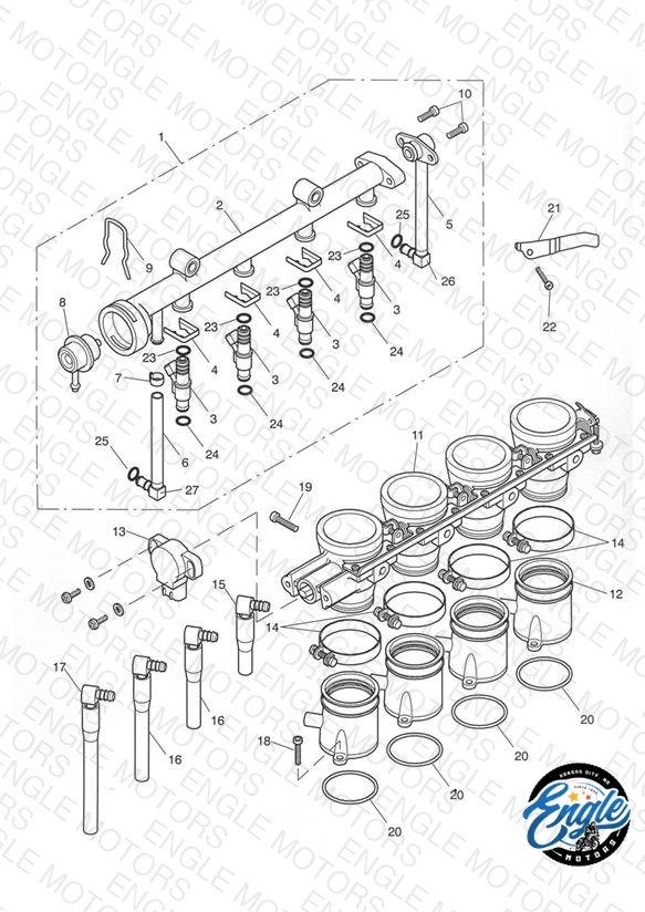 Throttle/Injector and Fuel Rail